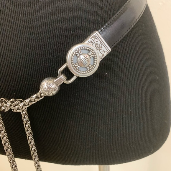 VTG BRIGHTON PROSPERITY TIE LEATHER BELT SIZE 30 - Picture 2 of 8